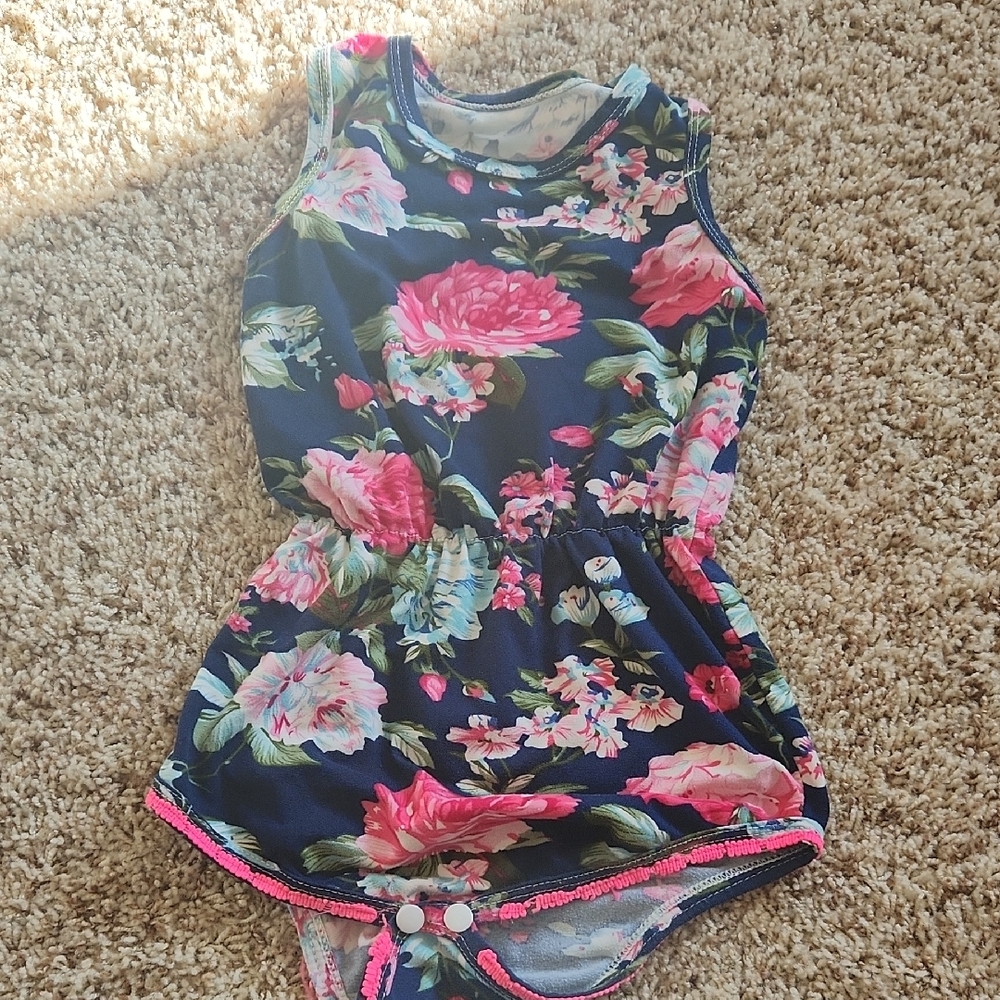 Floral Sleeveless Romper FREE